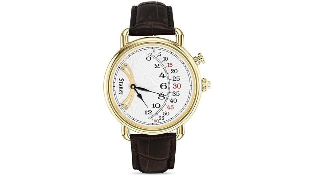 vintage leather band watch