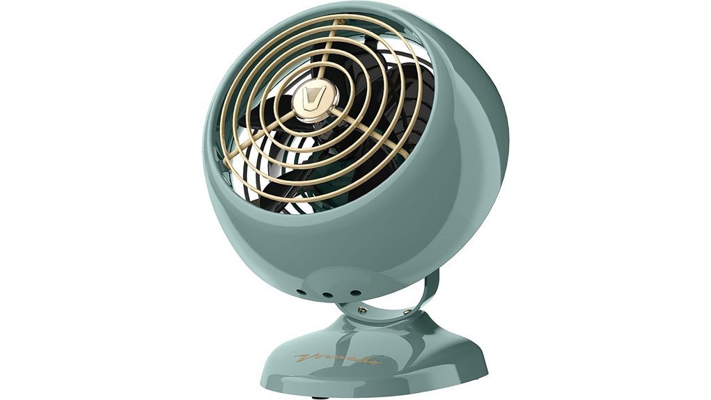 vintage metal desk fan