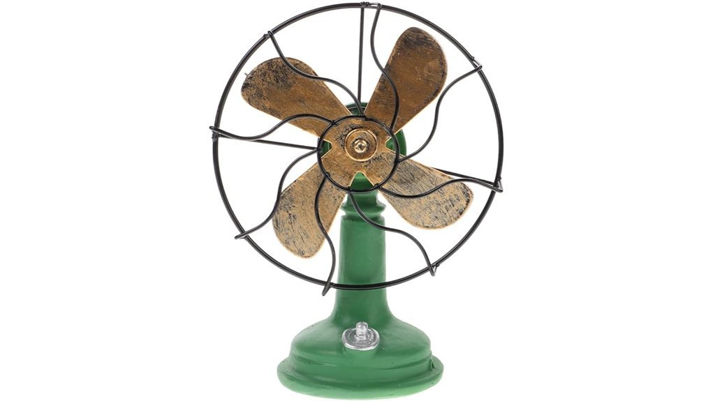 vintage resin tabletop fan