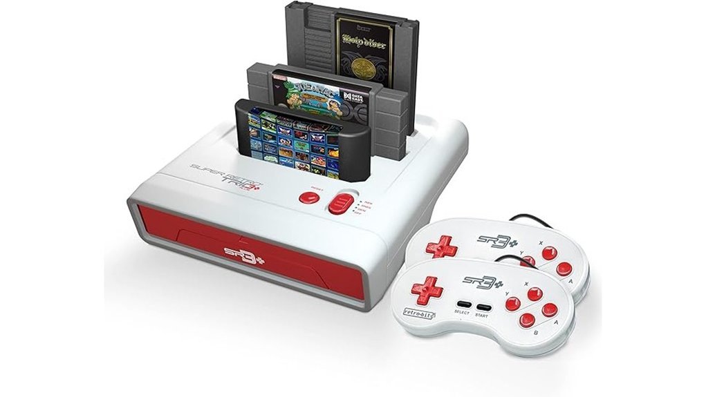 retro gaming console system